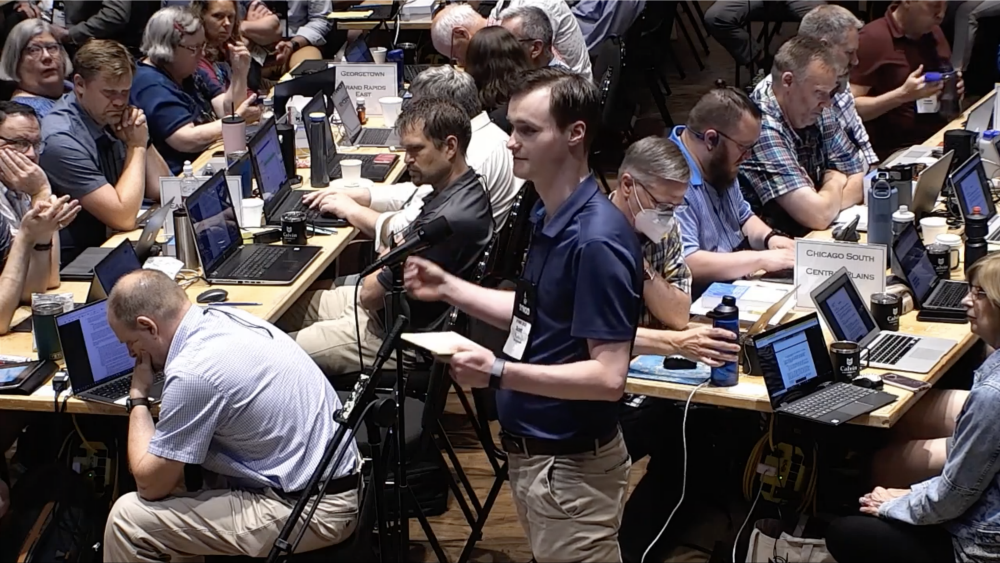 A delegate addresses proposed changes to structure of the relationship between Christian Reformed Churches in the US and Canada.