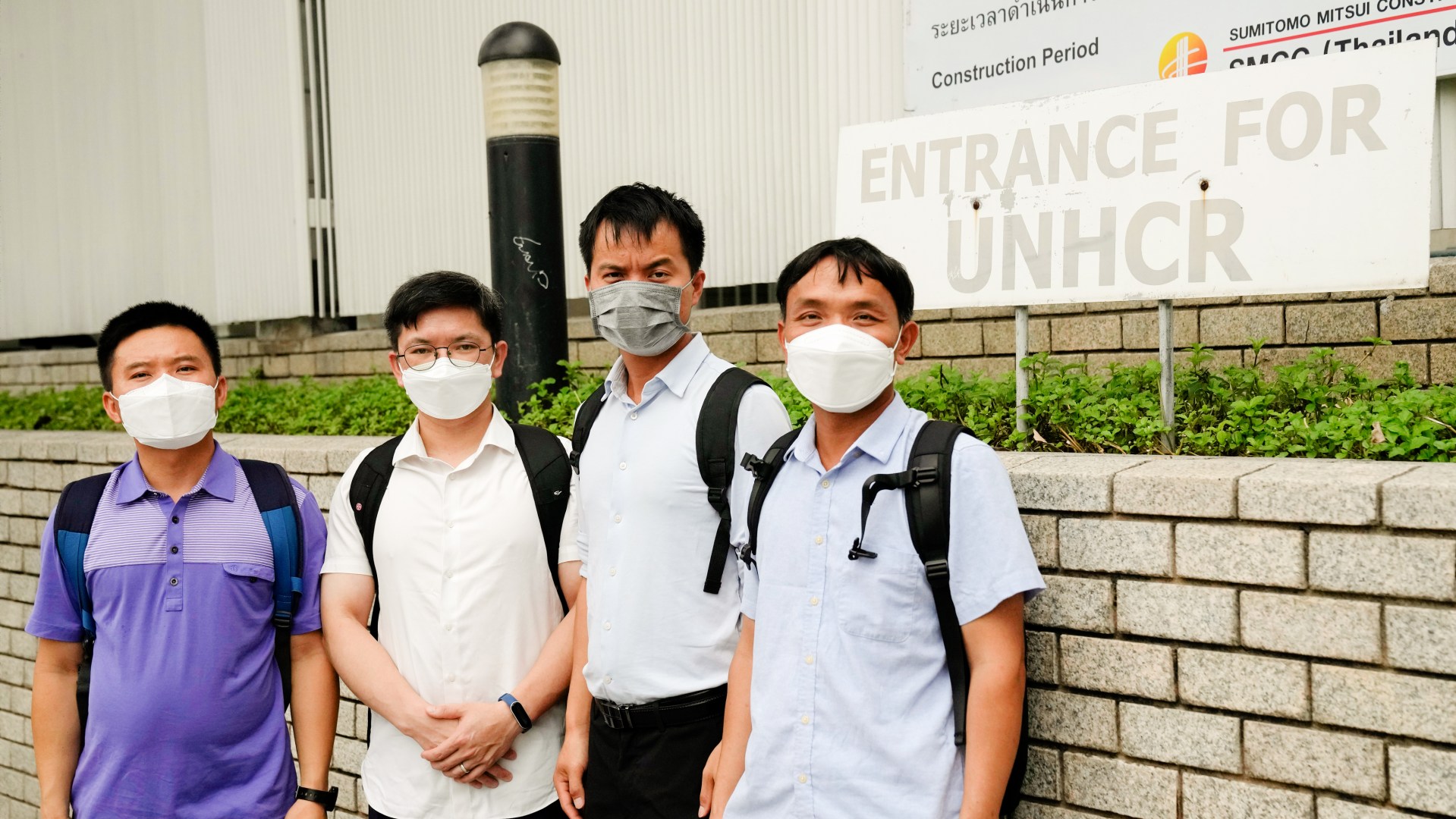 Members of the Shenzhen Holy Reformed Church in China prepare to submit their applications for asylum at the United Nations refugee office in Bangkok, Thailand.