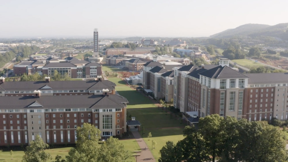 The Liberty University campus in Lynchburg, Virginia.