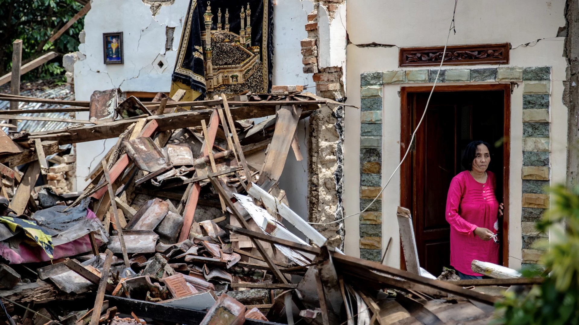 A survivor of this week's earthquake in Cianjur, Indonesia