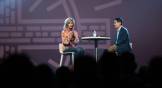 Beth Moore speaks with Russell Moore in 2018