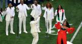 Sheryl Lee Ralph performs “Lift Every Voice and Sing” before Super Bowl LVII on February 12.