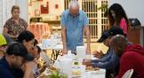 Migrants pray at a church in Hialeah, Florida.