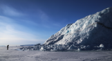 NASA scientist monitors arctic sea ice loss, one of the measures of climate change.