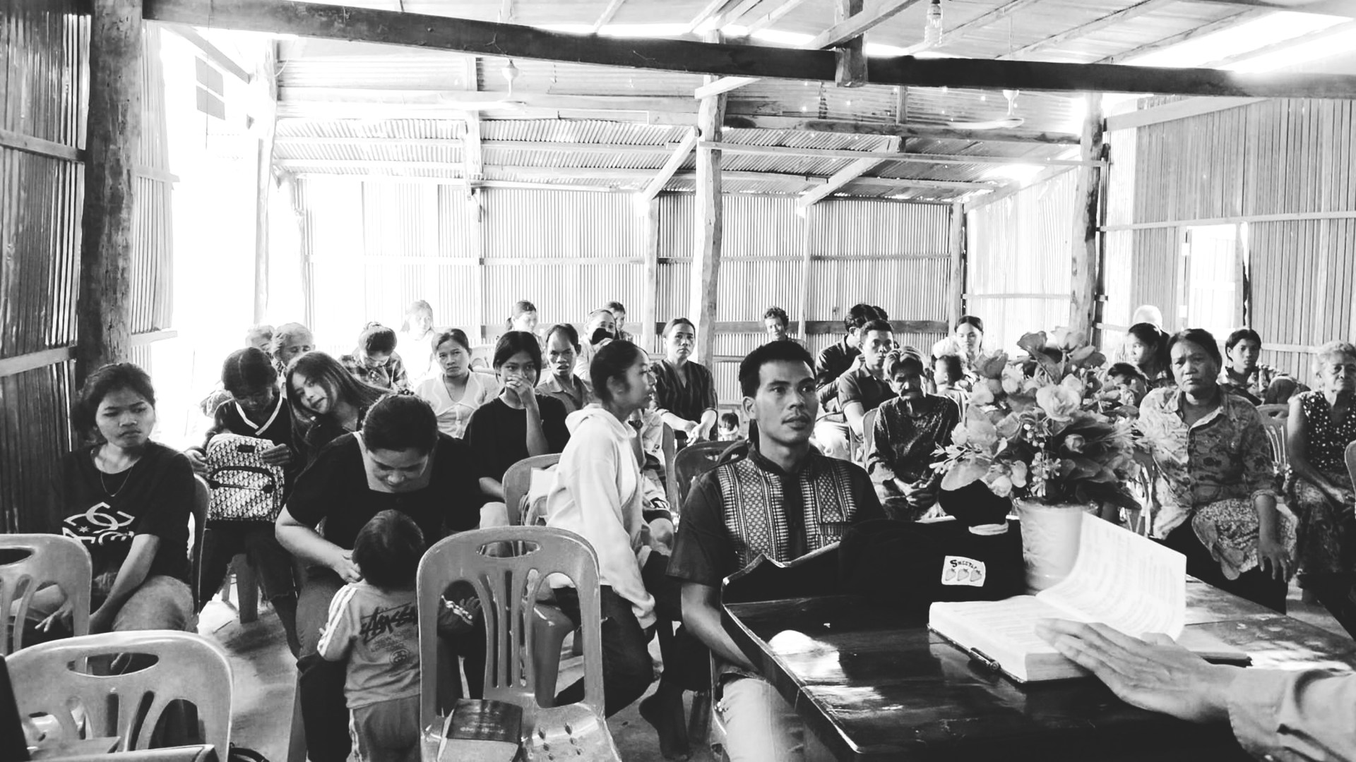 Church service in Cambodia