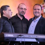 Boutros Wehbe (right) partnering with blind musicians in Lebanon.