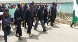 A peaceful protest in Nigeria.
