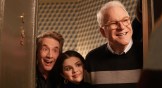 Left to Right: Oliver (Martin Short), Mabel (Selena Gomez) and Charles (Steve Martin) in Only Murders in the Building.
