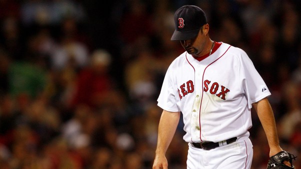 Starting pitcher Tim Wakefield #49 of the Boston Red Sox