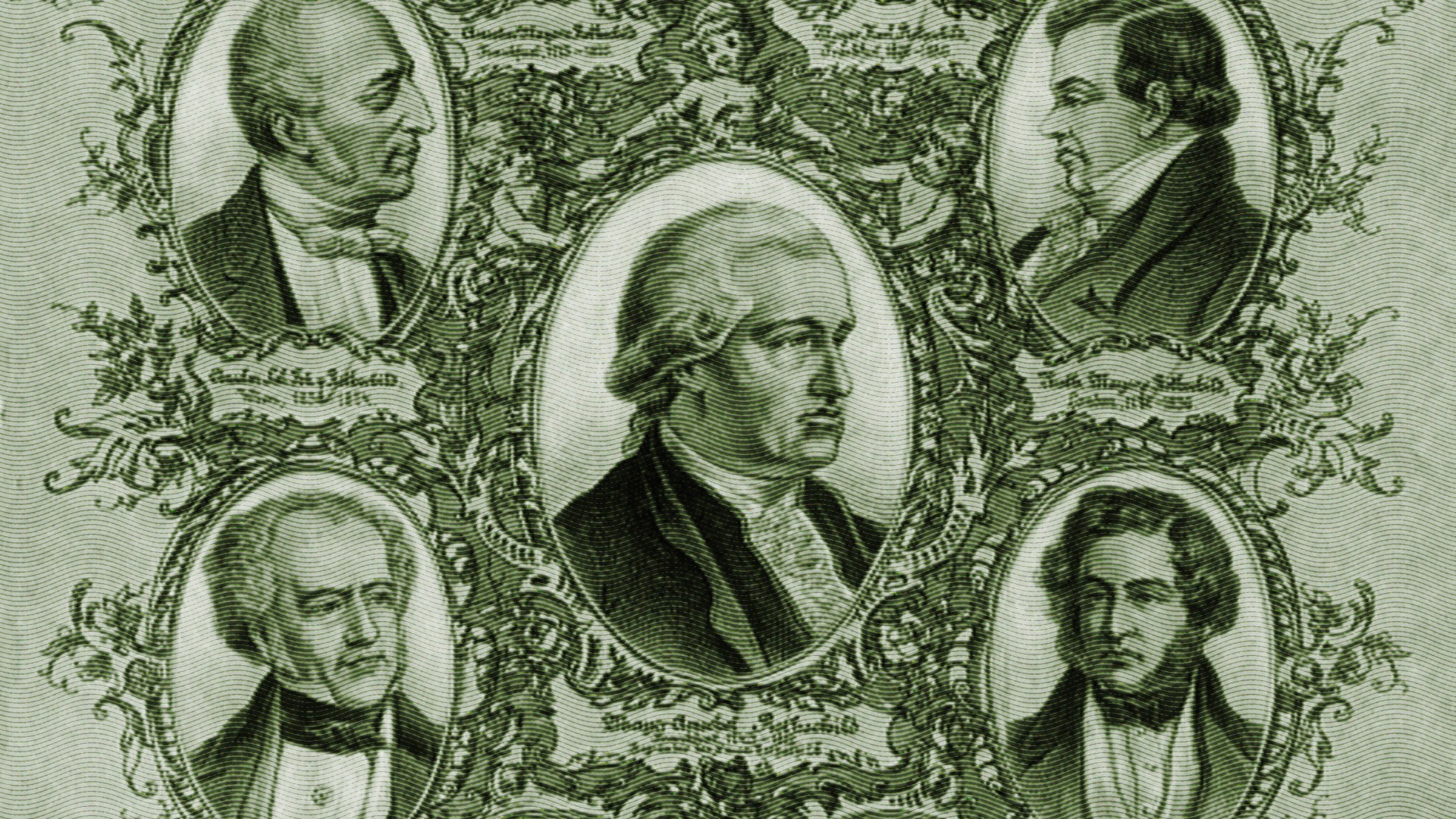 Mayer Amschel Rothschild (center) with other members of his family.