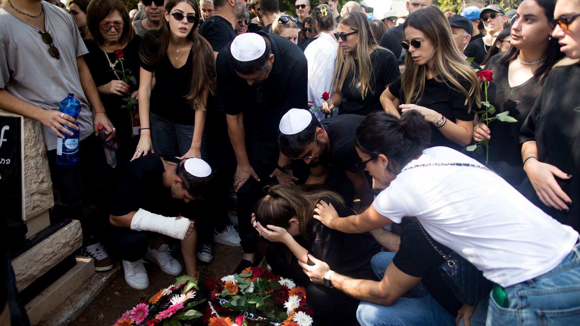 Family and friends mourn the loss of a loved one who was murdered by Hamas at a festival.