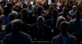 Attendees of the Southern Baptist Convention listening to a talk by the chair of the sexual abuse task force.