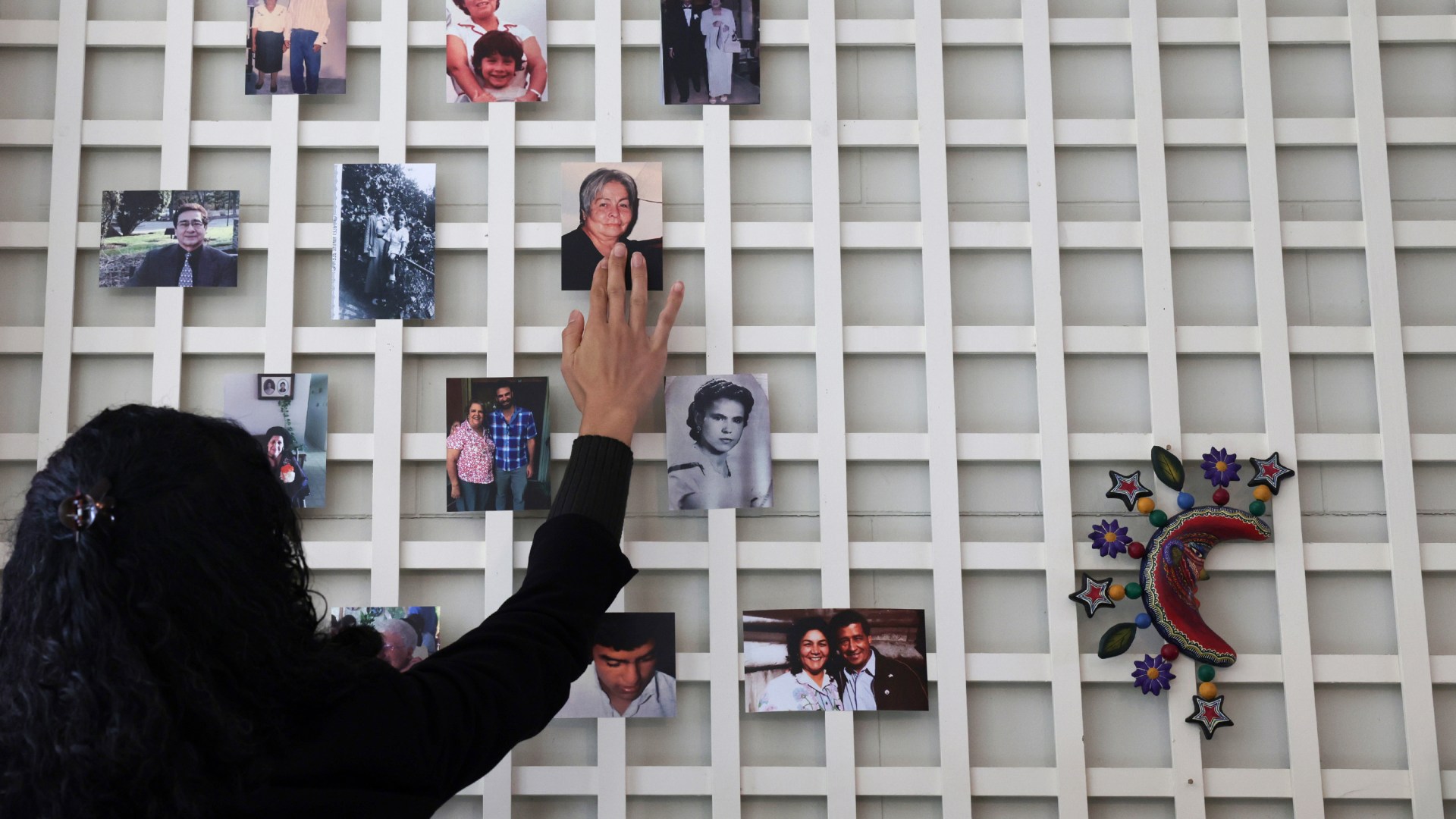A Día de los Muertos ofrenda display to honor the lives of loved ones of staff at the White House.