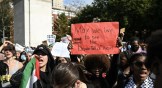 New York University students held a rally to support Palestine.
