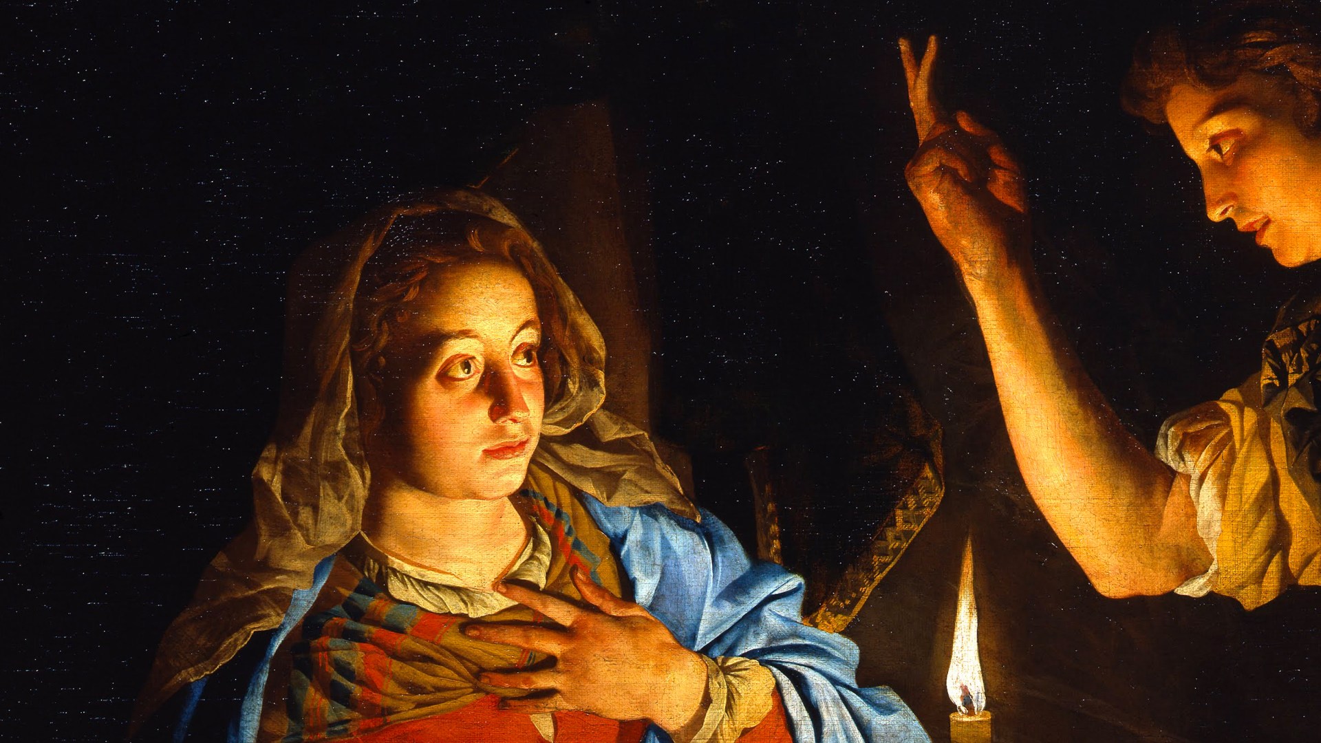 Annunciation by Matthias Stom