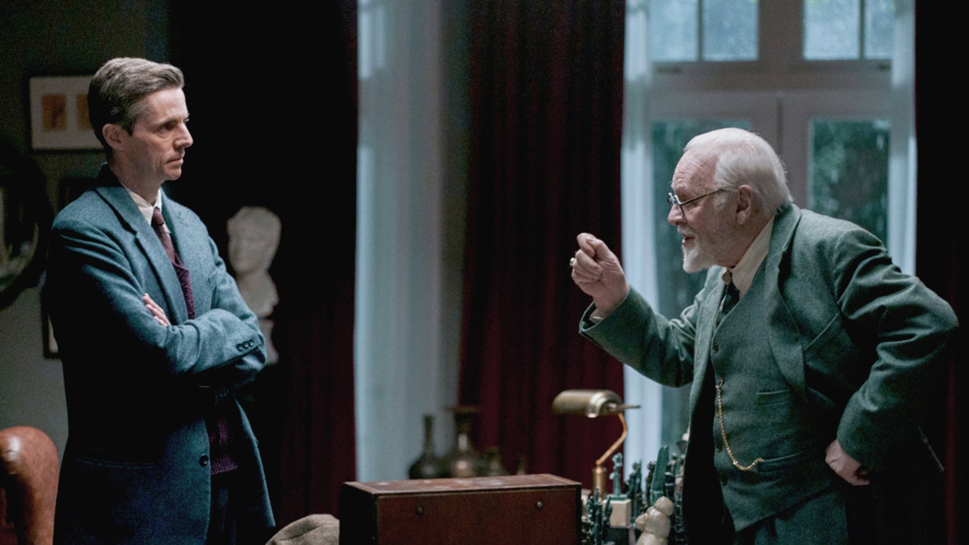 Freud's Last Session starring Matthew Goode and Anthony Hopkins in theaters on December 22.
