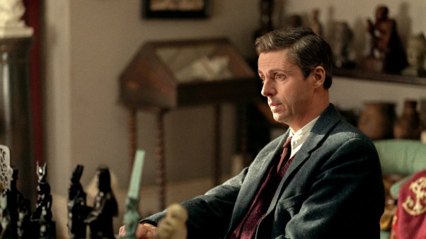 Matthew Goode as C. S. Lewis in the film, Freud's Last Session.