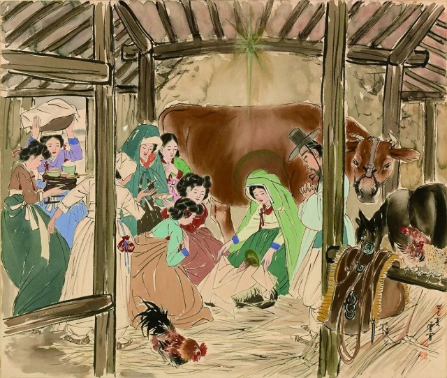 The Birth of Jesus Christ, Kim Ki-chang, 1952–53.