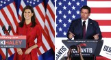 Nikki Haley and Ron DeSantis