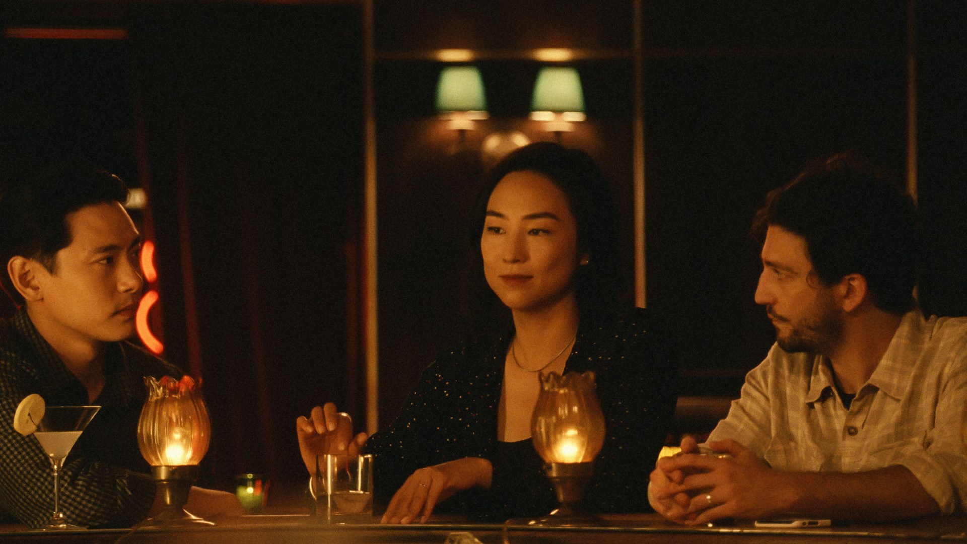 Past Lives starring Teo Yoo, Greta Lee, and John Magaro.