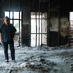 The destroyed headquarters of Mission Eurasia in Irpin, Ukraine.