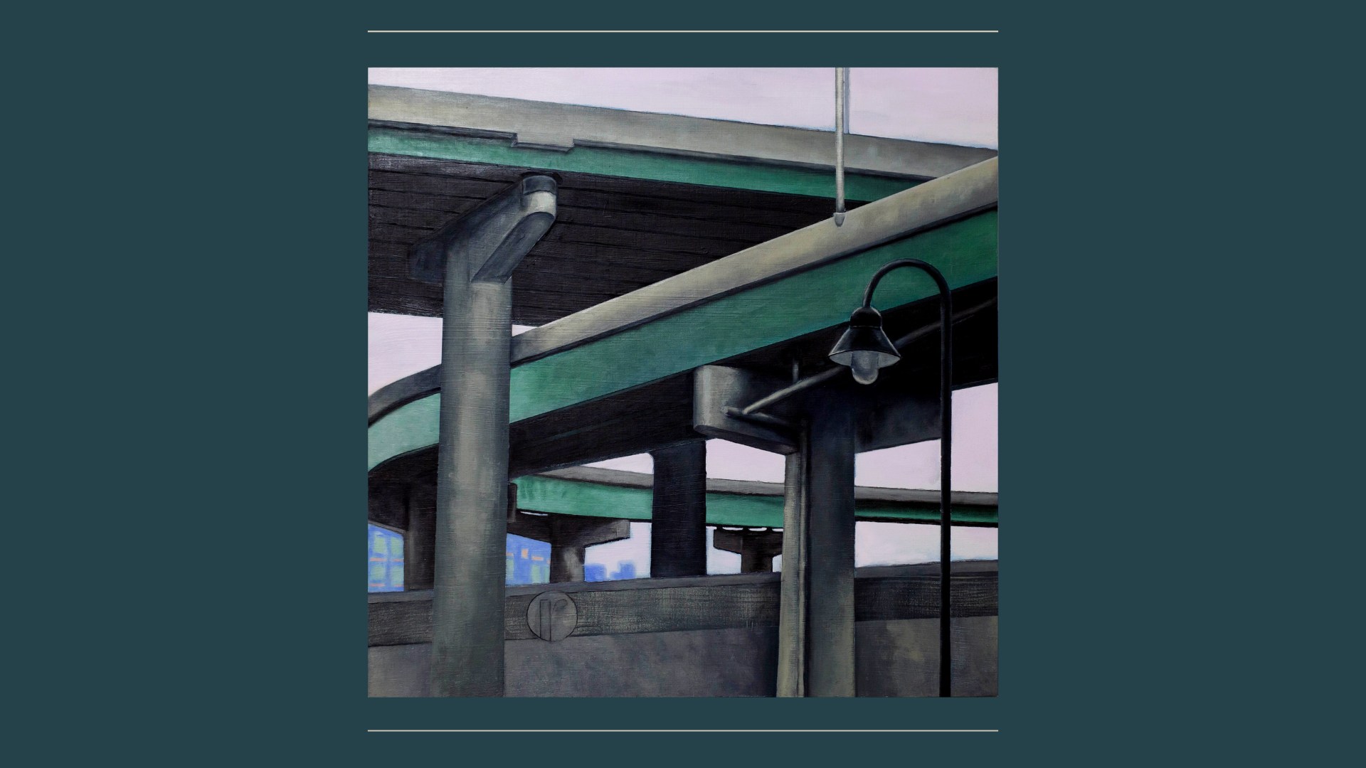 Intersection. Acrylic on Wood Panel. 24 x 24