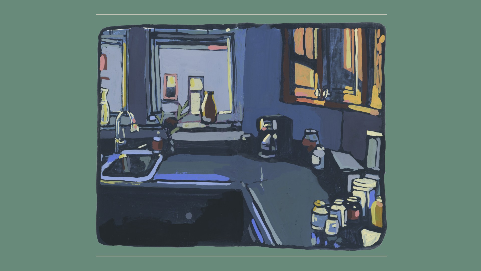 Kitchen. Gouache on Paper. 2020