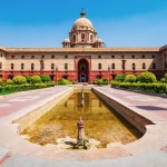 Ministry of Finance and Ministry of Home Affairs building at Rajpath in New Delhi, India