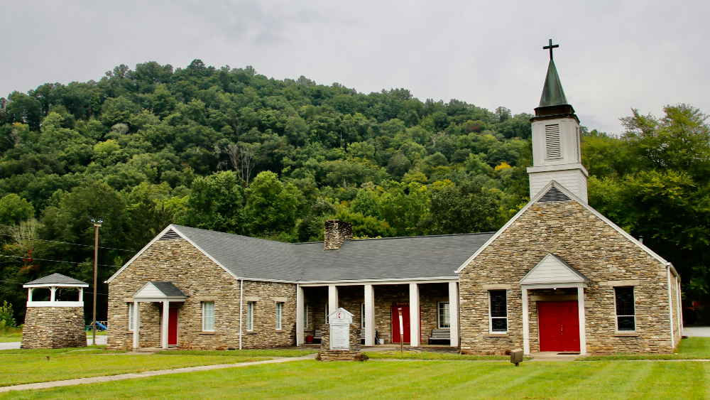 A United Methodist church in Cherokee, North Carolina.