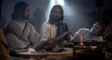 Jesus, played by Gideon Firl, signs forgive to his disciples in Jesus: A Deaf Missions Film.