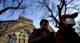 Christians attending church in China.