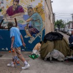 Philadelphia police began clearing a homeless encampment in May.