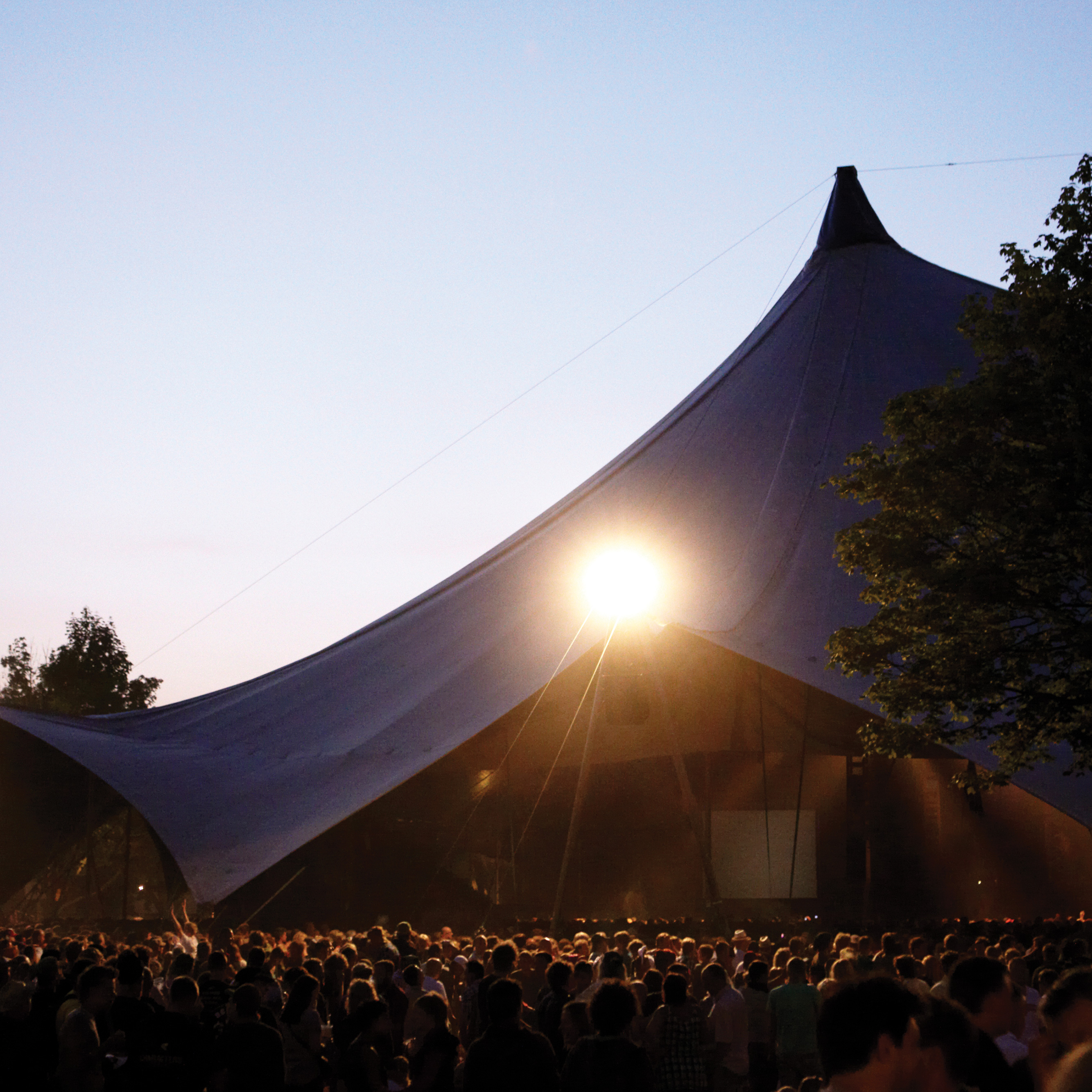 crowded tent