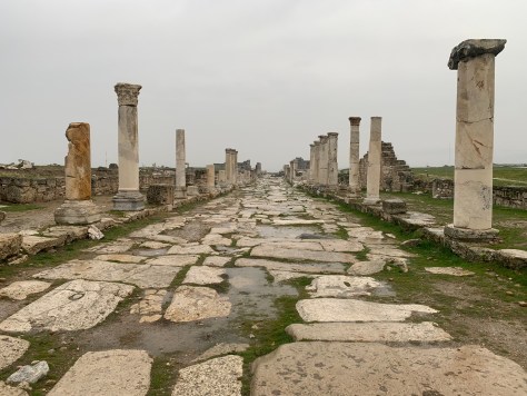 Colonnaded marble road in Laodicea