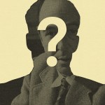 A silhouette with a question mark in the middle and an image of C.S. Lewis showing faintly through.