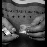 Drugs in hands close up in Portland