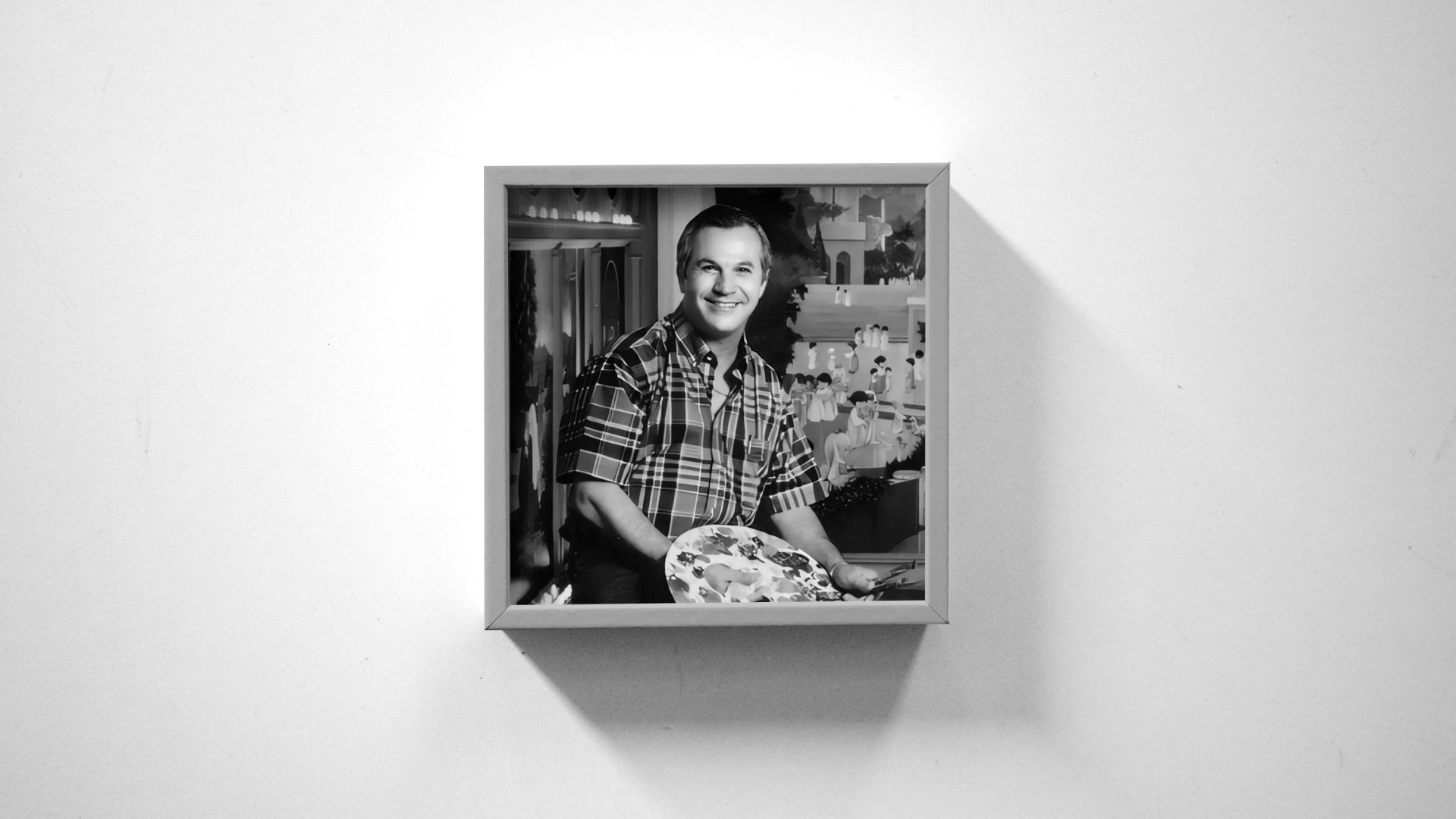 Sam Butcher Precious Moments painting obit image