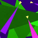 An abstract advent wreath and candles