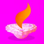 A candle for Diwali