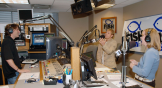 Christian radio station studio