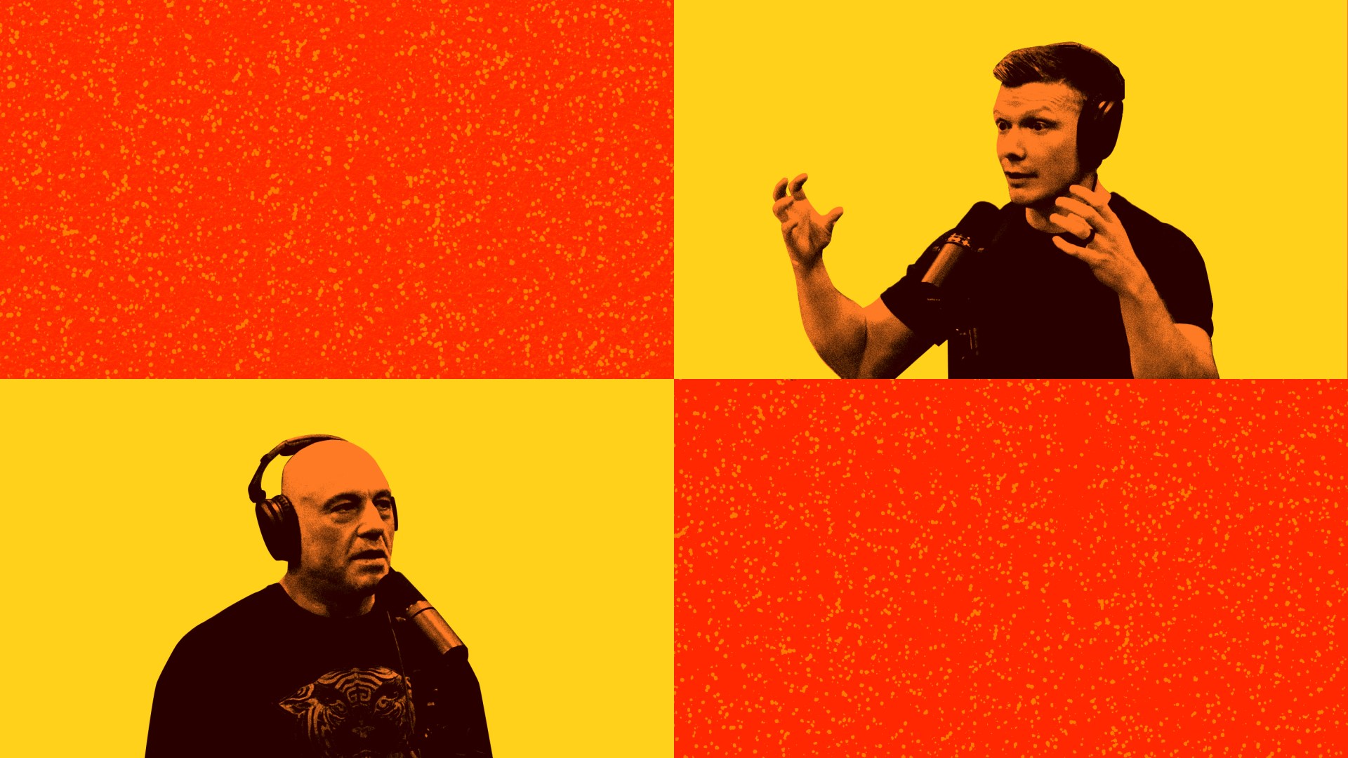 Joe Rogan and Wesley Huff