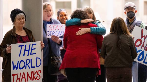 Supporters thank USAID employees