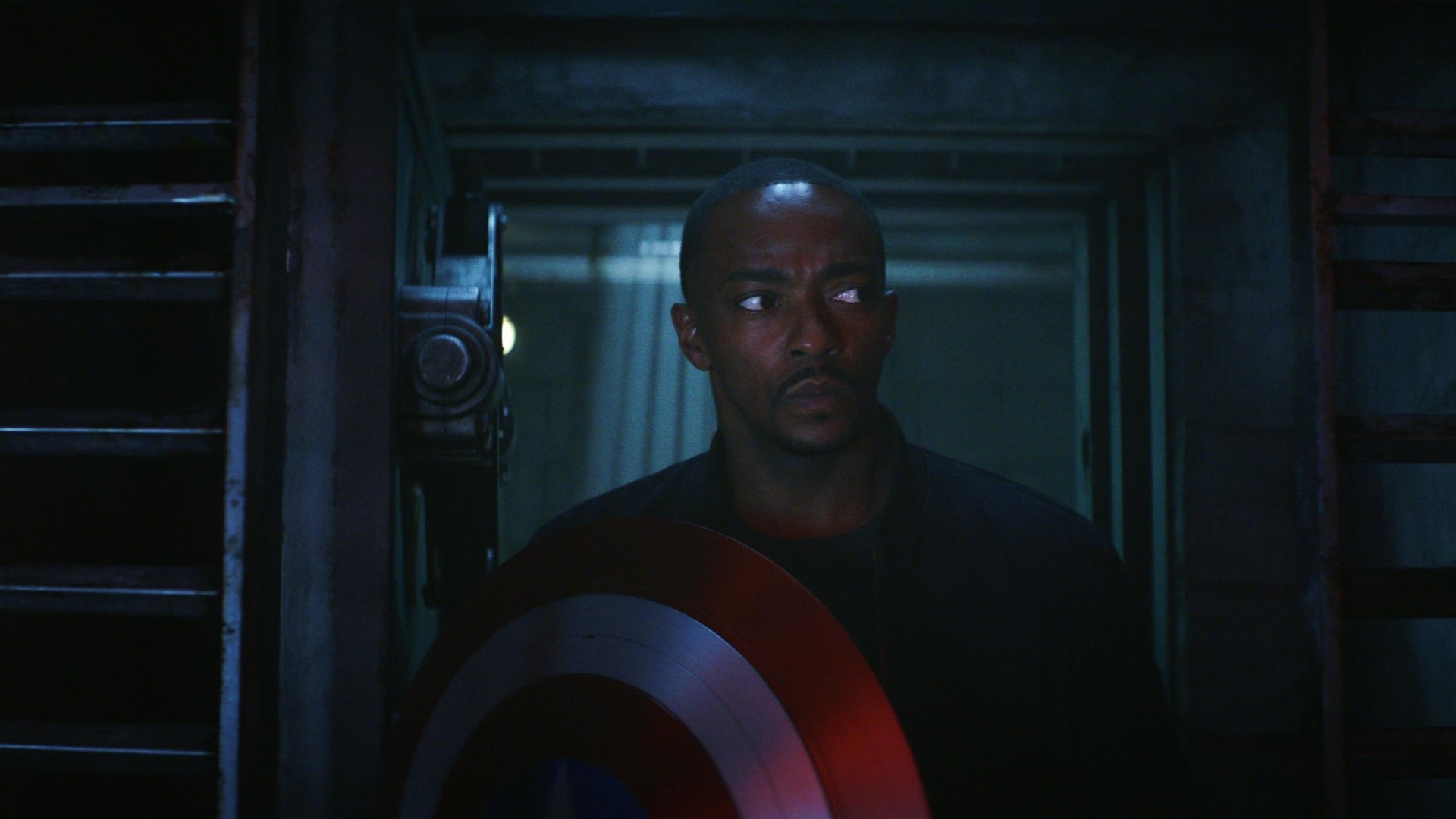 Anthony Mackie as Sam Wilson in Captain America: Brave New World.