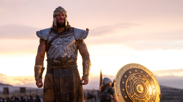 A still from House of David showing Goliath.