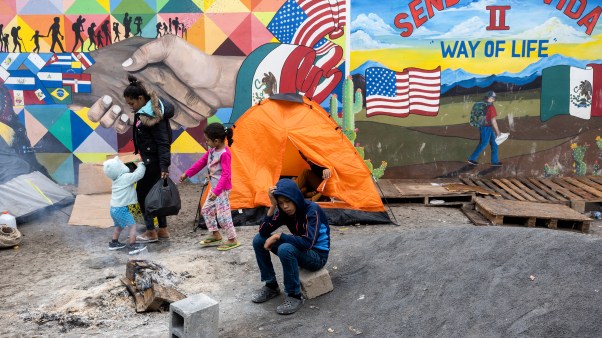 Immigrants stuck in Reynosa, Mexico, hoping to eventually make it across the border to the U.S.