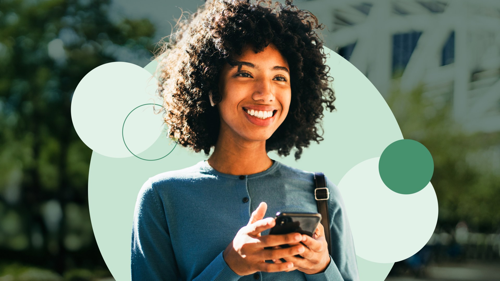 Image of a woman looking at her phone