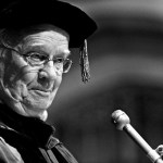 An image of Martin Marty speaking.