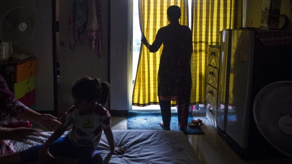 A Pakistani Christian asylum seeker and her family staying at an apartment in Bangkok, Thailand.