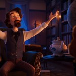 Charles Dickens voiced by Kenneth Branagh in The King of Kings.