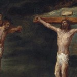 A painting called The Crucifixion with the Two Thieves by Jan Snellinck.